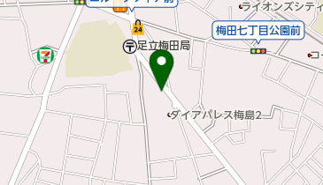 オリックスカーシェア 梅島駅南の地図画像