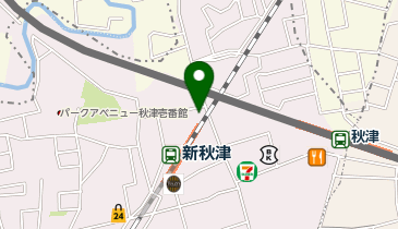 オリックスカーシェア 新秋津駅北Bの地図画像