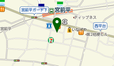 オリックスカーシェア 宮前平駅南口の地図画像