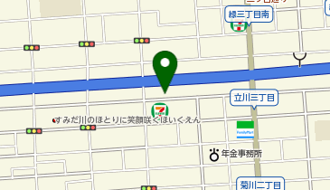 オリックスカーシェア 立川3丁目Bの地図画像