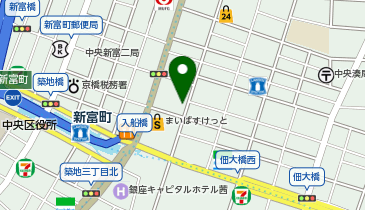 オリックスカーシェア 中央区入船3丁目の地図画像