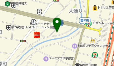 オリックスカーシェア サーパス ザ・タワー宇都宮【入居者様限定ステーション】の地図画像