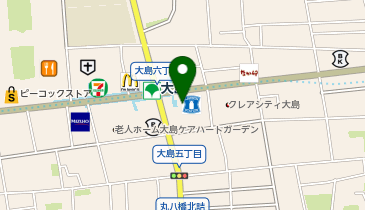 オリックスカーシェア 大島駅前の地図画像