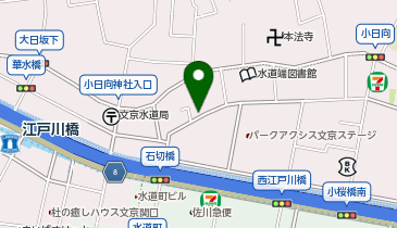 オリックスカーシェア 文京区水道2丁目Cの地図画像