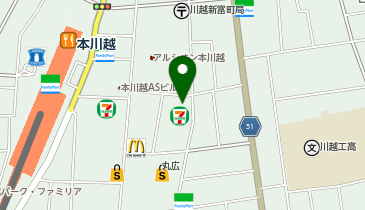 オリックスカーシェア 本川越駅前(NPC)の地図画像