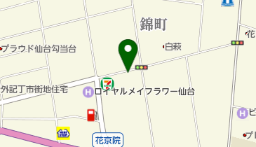 オリックスカーシェア NPC仙台花京院の地図画像