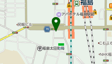 オリックスカーシェア 福島駅NPC福島太田町(No.8)の地図画像