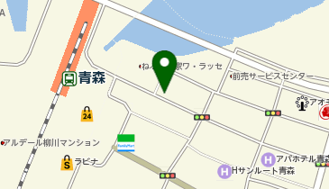 オリックスカーシェア 青森駅東口の地図画像