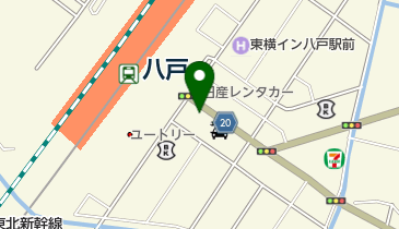 オリックスカーシェア 八戸駅東口の地図画像