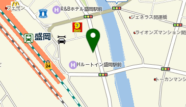 オリックスカーシェア 盛岡駅南口(1階エレベーター横)の地図画像