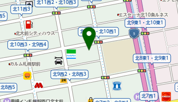 オリックスカーシェア 札幌北9西2の地図画像