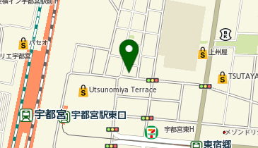 オリックスカーシェア 宇都宮駅東口(2)【わ5652】の地図画像