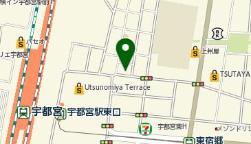 オリックスカーシェア 宇都宮駅東口(3)【わ5725】の地図画像