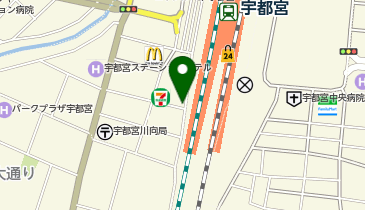 オリックスカーシェア 駅レンS宇都宮駅西口の地図画像