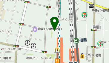 オリックスカーシェア 駅レンS福島駅西口の地図画像