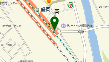 オリックスカーシェア 駅レンS盛岡駅南口の地図画像
