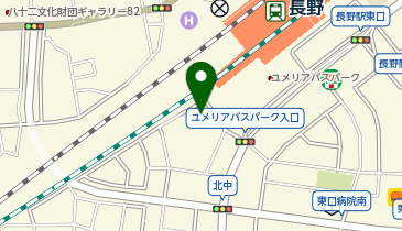 オリックスカーシェア 駅レンS長野駅東口の地図画像
