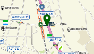 オリックスカーシェア 駅レンS上諏訪駅前の地図画像