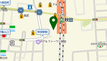 オリックスカーシェア 駅レンS秋田駅西口の地図画像