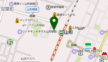 オリックスカーシェア 駅レンS山形駅西口の地図画像