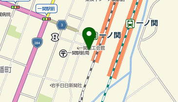 オリックスカーシェア 駅レンS一ノ関駅西口の地図画像