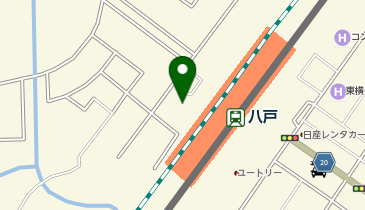 オリックスカーシェア 駅レンS八戸駅西口の地図画像