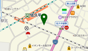 オリックスカーシェア 駅レンS佐久平駅蓼科口の地図画像