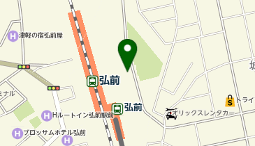 オリックスカーシェア 駅レンS弘前駅城東口の地図画像