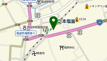 オリックスカーシェア 駅レンS本塩釜駅の地図画像