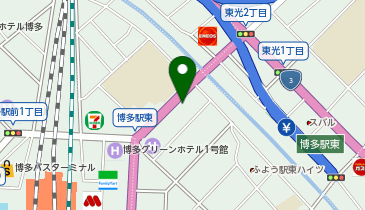 オリックスカーシェア 博多駅東1丁目の地図画像