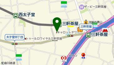 オリックスカーシェア 三軒茶屋駅前キャロットタワーの地図画像