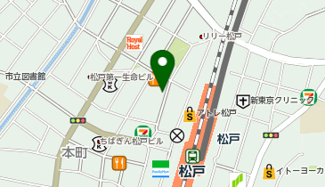 オリックスカーシェア NPC松戸西口の地図画像