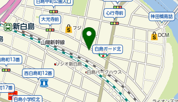 オリックスカーシェア ラクピー白島中町の地図画像