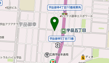 オリックスカーシェア ラクピーライト宇品御幸第2の地図画像