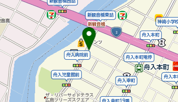 オリックスカーシェア ラクピーライト舟入本町第1の地図画像
