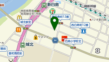 オリックスカーシェア ラクピー西白島第2の地図画像