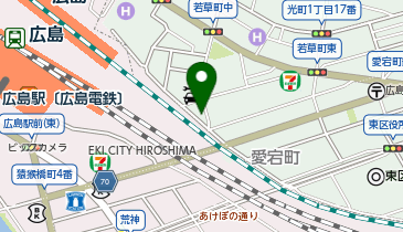 オリックスカーシェア ラクピーライト若草町の地図画像