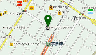 オリックスカーシェア 宇多津駅前の地図画像