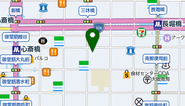 オリックスカーシェア OnePark心斎橋の地図画像