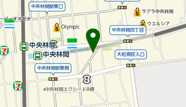 オリックスカーシェア 中央林間駅中央口の地図画像