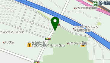 オリックスカーシェア パラカ船橋競馬場大駐車場の地図画像
