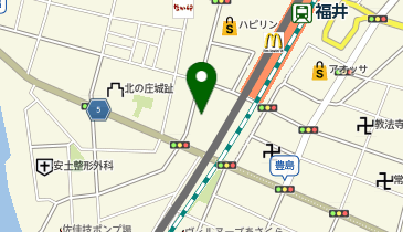 オリックスカーシェア 福井駅西口の地図画像