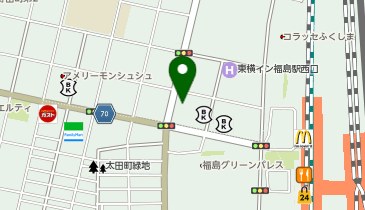 オリックスカーシェア 福島駅西口の地図画像