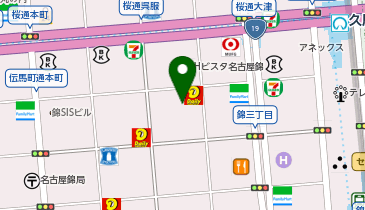 オリックスカーシェア 錦3丁目ジャンボPの地図画像