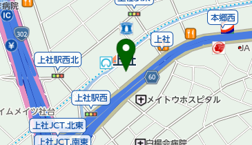 オリックスカーシェア 上社の地図画像