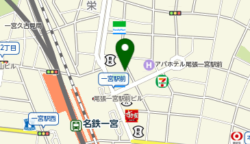 オリックスカーシェア 一宮駅東口の地図画像