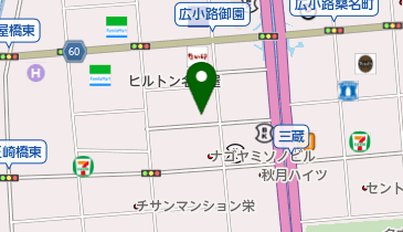 オリックスカーシェア 御園通の地図画像