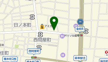 オリックスカーシェア 岐阜長住町6丁目の地図画像
