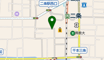 オリックスカーシェア 二条駅の地図画像