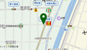 オリックスカーシェア 河原町松原の地図画像